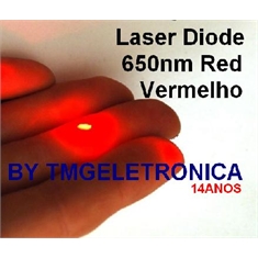 LASER DIODE RED 8Mm X 19Mm - 3V 650nm, 5mW Red Laser Diode - Golden High performance - LASER DIODE RED - 3V 650nm, 5mW Red Laser