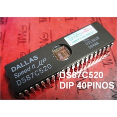 87C520 - CI DS87C520 , High-Speed Microcontrollers MCU CISC 8Bit, 8051, 33Mhz, EPROM - DIP 40PIN - DS87C520-M - High-Speed Microcontrollers MCU CISC 8Bit, 8051, 33Mhz