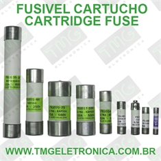Fusível Cartucho 10x38mm - Fuse, Cylinder, Ultra Fast, Ultra Rápido, Cartridge, 500Volts - Fusível Cartucho 10x38mm 500V - 0,5Amper Ultra-Rápido