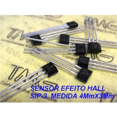 1101- SENSOR A1101EUA EFEITO HALL, Hall Effect Sensor Unipolar Switch, 5/9/12/15/18Volts - 3-SIP 3Pin - A1101EUA-T, EFEITO HALL,Hall Effect Sensor