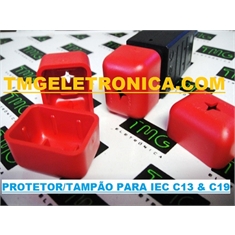IEC320 C14 E C19 - TAMPA PROTETORA PARA CONECTOR IEC320-C14,C19