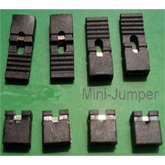Jumper MKBL - Mini Jumpers 2.54mm Curto Circuito Jumper,Mini Jumper Sem aba ou com Aba Longa PITCH 2,54mm - Mini Jumpers 2.54mm Curto Circuito Jumper
