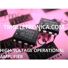 1436 - CI MC1436P, OPERATIONAL AMPLIFIERS And Comparators, High Voltage Swing ±22V, Fast Slew Rate - Produto Vintage, Obsoleto, Descontinuado - DIP 8Pin - MC1436P1 - CI High Voltage Operational Amplifier (VINTAGE)