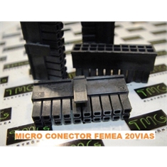 CONECTOR MICRO FIT FEMEA PLUG 20VIAS ,Connector Micro-Fit 3.0 female plugs, CABO - Terminal Femea Microfit(unidade)