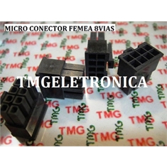 CONECTOR MICRO FIT FEMEA PLUG 8VIAS ,Connector Micro-Fit 3.0 female plugs, CABO - Conector microfit ,8vias femea p/cabo