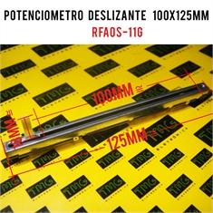 Potenciômetro Deslizante RFA0S-11G  (Medidas ~ 100x125mm) - Diversos - RFA0S11G - 10KA