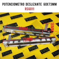 Potenciômetro Deslizante RS6011 (Medidas ~ 60x73mm) - Diversos - RS6011 - 10KA