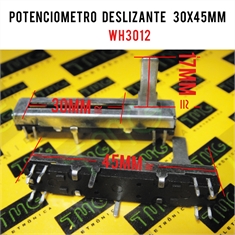 Potenciômetro Deslizante WH3012 (Medidas ~ 30x45mm) - Diversos - WH3012 - 10KAx2