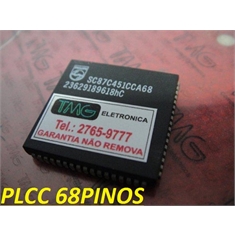 SC87C451CCA68 - CI Microcontrolador 8-bit 4K 128 OTP ROM/RO Ceramic PLCC-68Pin - SC87C451CCA68 - IC microcontroller family 4K/128 OTP/ROM/ROMless, PLCC68 PHILIPS NXP (OBSOLETO)
