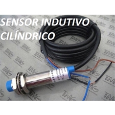LM123004 - Sensor LM12-3004NA Indutivo Com Cabo LM12-3004NA não faceado 12mm 6-36Vcc (NPN/NA ou NF) Range 4mm Na 6 A 36vdc - Com 3 Fios - Sensor LM12-3004NA Indutivo Com Cabo