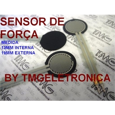 SENSOR DE FORÇA - FSR402 Redondo - Sensor de Pressão em Membrana Resistiva O Sensor de Força Resistivo,Resistor sensível - SENSOR DE FORÇA - FSR402 - ref 12