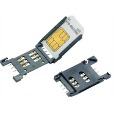 CONECTOR Socket SIM CARD Slot Connector Phone - Memory Card Connectors SIMLOCK Holder  6 CONTACTS with Solder SIM LOCK - 6Vias - Surface Mount SIM Card Connector 6VIAS