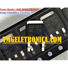 30P06 - Transistor 30P06P, MOSFET P-CH 60V 30A Automotive - SMD DPAK TO-252 3Pin - 30P06P, MOSFET P-CH 60V 30A Automotive
