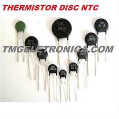 2,5R Ohms - Termistor 2R512, 2,5R Sensor NTC Ceramic Radial, Sensors Temperature Coefficient Negative (NTC), Protetores Térmicos, NTC Power Thermistor - 8A RADIAL - DISC Ø ±15MM - Termistor 2R5, Sensor NTC Ceramic Radial/ Cor Preto ou Verde