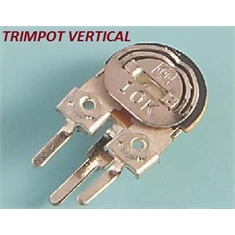 Trimpot 10Mm Vertical, Mini Trimpot Potenciometro de Carvão Ø 10 - Variable Trimmer Potentiometer Vertical 3pinos - 100R até 10MEGA - MINI TRIMPOT (Ø 10Mm) VERTICAL - 2M2 (2,2MEGA)
