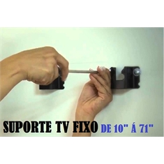 SUPORTE DE TV FIXO UNIVERSAL DE PAREDE PARA TVS E MONITORES LCD/LED/PLASMA DE 10 À 71