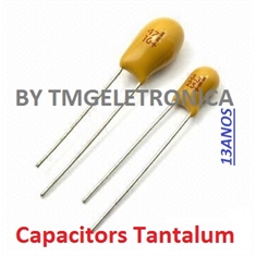22UF - CAPACITOR TANTALO RADIAL TIPO GOTA, Capacitors Tantalum,Tantalum Electrolytic Capacitors - Cap. Tant. 22UF/25V