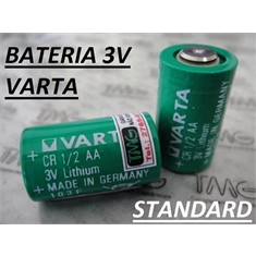 CR1/2AA - BATERIA CR 1/2AA 3V, Varta CR 1/2AA, Battery Varta 3Volt 950mAh Lithium Manganese Dioxide - Genuine VARTA Parts non-rechargeable - Vários Tipos - VARTA CR1/2AA - Alemã Germany Cor Verde/ Green