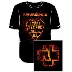 Camiseta Rammstein - Liebe Ist Fur Alle Da - Tamanho P (68 x 51 cm.)