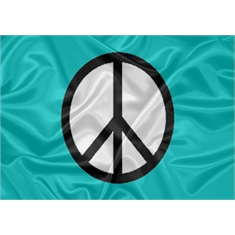Peace - Tamanho: 0.45 x 0.64m