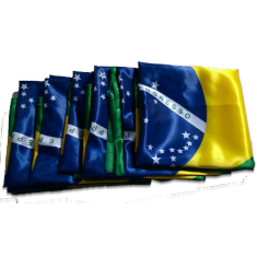 4x Bandeira do Brasil OFERTA 0,45 x 0,64 cm