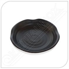  Porta Shoyu Redondo Black 10cm Melamina 100% - Gourmet Mix - Código: GX5369