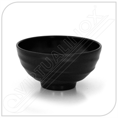Tigela Oriental Black 16cm Melamina 100% - Gourmet Mix - Código: GX5374