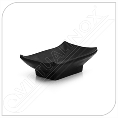 Porta Shoyu Black Retangular 10 x 6,5cm Melamina 100% - Gourmet Mix - Código: GX5375