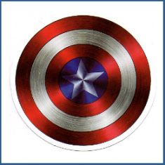 Escudo Capitão América (Importado)