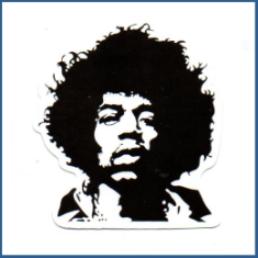 Adesivo Jimi Hendrix