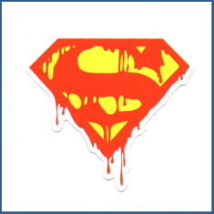 Adesivo Bleeding Superman