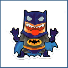 Adesivo Batman Caricático