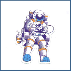 Adesivo Astronauta