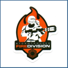 Adesivo Stormtrooper - Fire Division - Star Wars