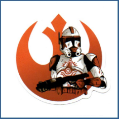 Adesivo Trooper (Red) - Star Wars