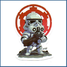 Adesivo Trooper Mini (Red) - Star Wars
