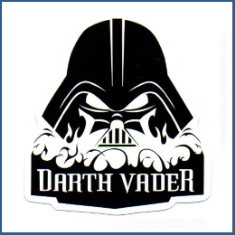 Adesivo Darth Vader - P&B (Importado)