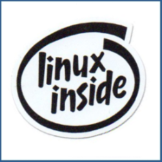 Adesivo Linux Inside