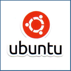 Adesivo Ubuntu Linux (com nome)