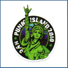 Adesivo Punk Island NYC