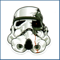 Adesivo Stormtrooper - Broken
