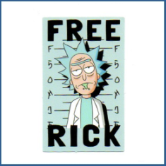 Adesivo Free Rick (Rick e Morty)
