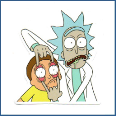 Adesivo Rick e Morty - Personagens (IV)