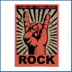 Adesivo Rock Tune Up - Tune Loud