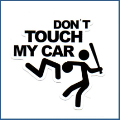 Adesivo Don't touch my car