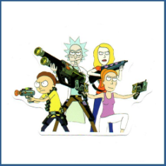 Adesivo Rick e Morty - Personagens do Cartoon 3