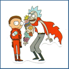 Adesivo Rick e Morty - Cenas do Cartoon 3