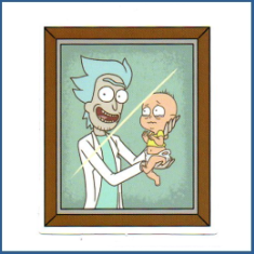 Adesivo Rick e Morty - Porta Retrato
