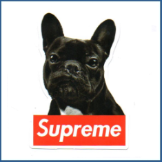 Adesivo Bulldog Francês - Supreme