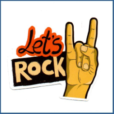 Adesivo Let's Rock